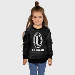 Свитшот детский AC Milan sport на темном фоне, цвет: 3D-черный — фото 2