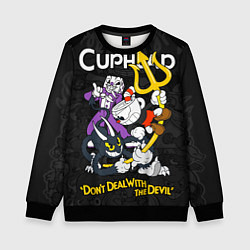 Детский свитшот Cuphead devil trident