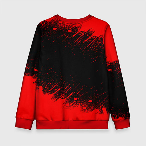 Детский свитшот Dead by daylight огненный / 3D-Красный – фото 2