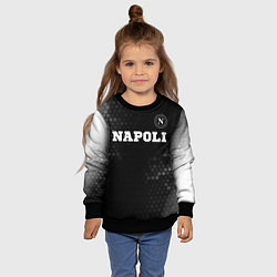 Свитшот детский Napoli sport на темном фоне посередине, цвет: 3D-черный — фото 2