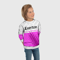 Свитшот детский Everton pro football посередине, цвет: 3D-белый — фото 2