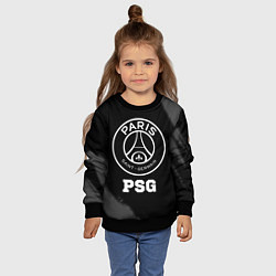 Свитшот детский PSG sport на темном фоне, цвет: 3D-черный — фото 2