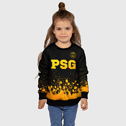 Свитшот детский PSG - gold gradient посередине, цвет: 3D-черный — фото 2