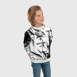 Свитшот детский Кибер ведьмак 2077, цвет: 3D-белый — фото 2