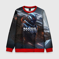 Свитшот детский Mass Effect game space, цвет: 3D-красный