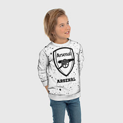 Свитшот детский Arsenal sport на светлом фоне, цвет: 3D-белый — фото 2