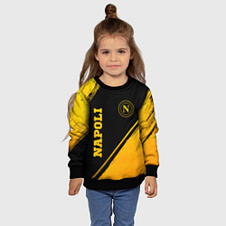 Свитшот детский Napoli - gold gradient вертикально, цвет: 3D-черный — фото 2