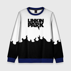 Свитшот детский Linkin park rock fire, цвет: 3D-синий