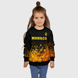 Свитшот детский Monaco - gold gradient посередине, цвет: 3D-черный — фото 2