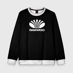 Свитшот детский Daewoo white logo, цвет: 3D-белый