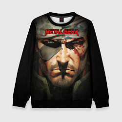 Свитшот детский Metal gear Venom Snake, цвет: 3D-черный