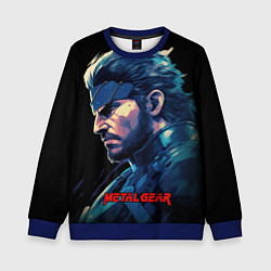 Свитшот детский Веном Снейк Metal gear game, цвет: 3D-синий