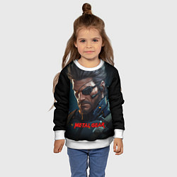 Свитшот детский Веном Снейк из игры Metal gear, цвет: 3D-белый — фото 2