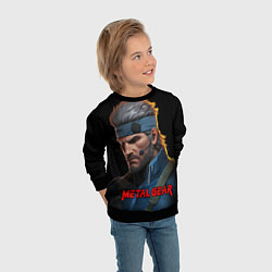 Свитшот детский Веном Снейк из игры Metal gear, цвет: 3D-черный — фото 2