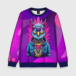 Детский свитшот Стильная сова в одежде