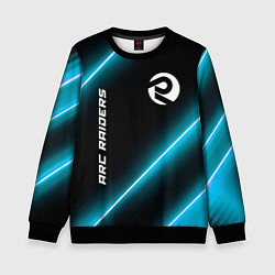 Свитшот детский ARC Raiders неоновые лампы, цвет: 3D-черный