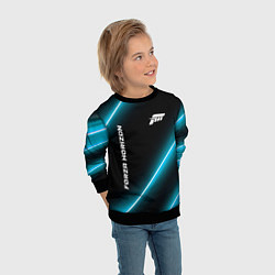 Свитшот детский Forza Horizon неоновые лампы, цвет: 3D-черный — фото 2