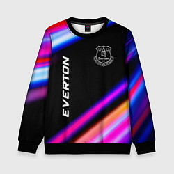 Свитшот детский Everton speed game lights, цвет: 3D-черный