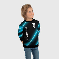 Свитшот детский Juventus неоновые лампы, цвет: 3D-черный — фото 2