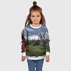 Свитшот детский Торопец Корсунско-Богородский собор, цвет: 3D-белый — фото 2