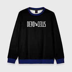 Свитшот детский Dead Cells logo white, цвет: 3D-синий