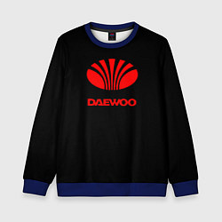 Свитшот детский Daewoo red logo, цвет: 3D-синий