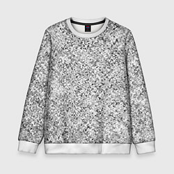 Свитшот детский Серебряная абстракция, цвет: 3D-белый