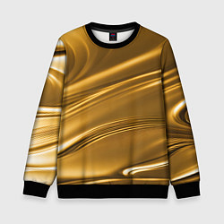 Свитшот детский Золотой сплав абстрактная текстура, цвет: 3D-черный
