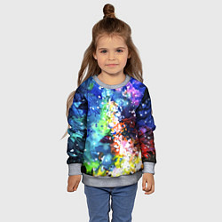 Свитшот детский Яркий млечный путь, цвет: 3D-меланж — фото 2