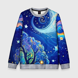 Свитшот детский Звездный лес, цвет: 3D-меланж