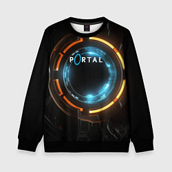 Детский свитшот Portal логотип игры