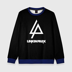 Свитшот детский Linkin park logo brend music, цвет: 3D-синий