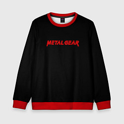 Детский свитшот Metal gear red logo