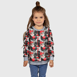 Свитшот детский Абстрактный коллаж, цвет: 3D-меланж — фото 2