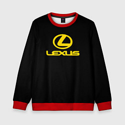 Детский свитшот Lexus yellow logo