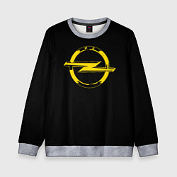 Свитшот детский Opel yellow, цвет: 3D-меланж
