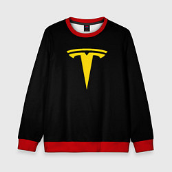 Детский свитшот Tesla yellow