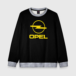 Свитшот детский Opel yellow, цвет: 3D-меланж