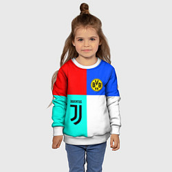 Свитшот детский Juventus x Borussia, цвет: 3D-белый — фото 2