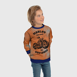 Свитшот детский Harley Davidson - Moto, цвет: 3D-синий — фото 2
