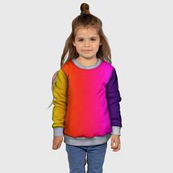 Свитшот детский Лучезарное сияние, цвет: 3D-меланж — фото 2