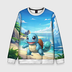 Свитшот детский Pokemon Squirtle, цвет: 3D-белый