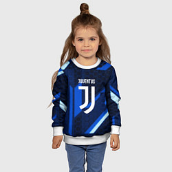 Свитшот детский Juventus sport geometry steel, цвет: 3D-белый — фото 2