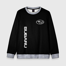 Детский свитшот Subaru logo white