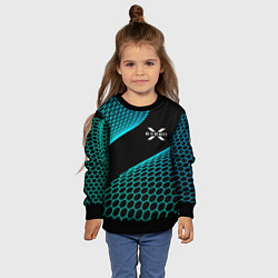 Свитшот детский Exeed electro hexagon, цвет: 3D-черный — фото 2