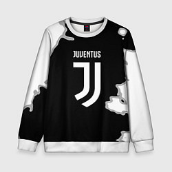 Свитшот детский Juventus fc краски, цвет: 3D-белый