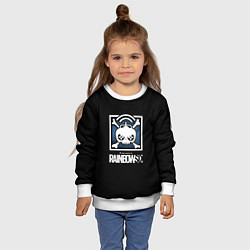 Свитшот детский Rainbow six шутер гейм стиль, цвет: 3D-белый — фото 2
