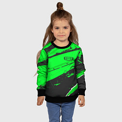 Свитшот детский Geely sport green, цвет: 3D-черный — фото 2