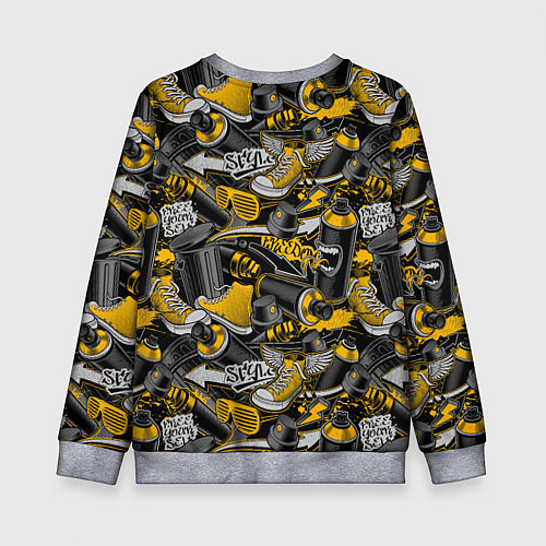 Детский свитшот Освободи себя / 3D-Меланж – фото 2