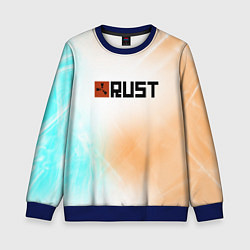 Свитшот детский RUST gradient, цвет: 3D-синий